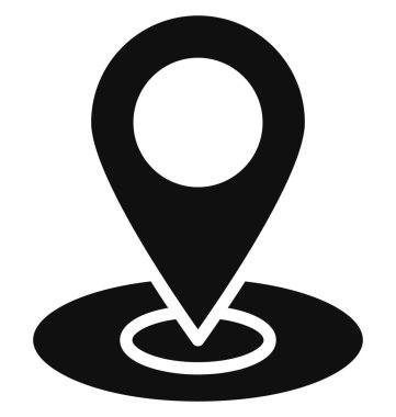 Kolayca değiştirilebilen ya da düzenlenebilen GPS izole edilmiş Vektör Simgesi