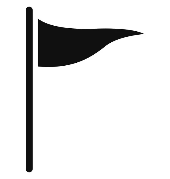 Bandeira Bandeira Esportiva Ícone Vetor Isolado Que Pode Ser Facilmente — Vetor de Stock