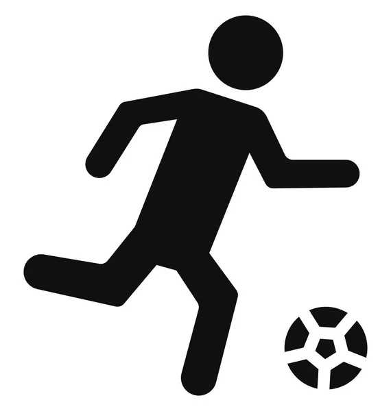 Football Kick Icône Vectorielle Isolée Qui Peut Être Facilement Modifiée — Image vectorielle
