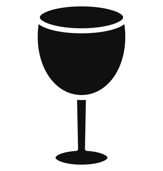 Алкоголь Напиток Isolated Vector Icon Который Легко Модифицирован Съеден — стоковый вектор