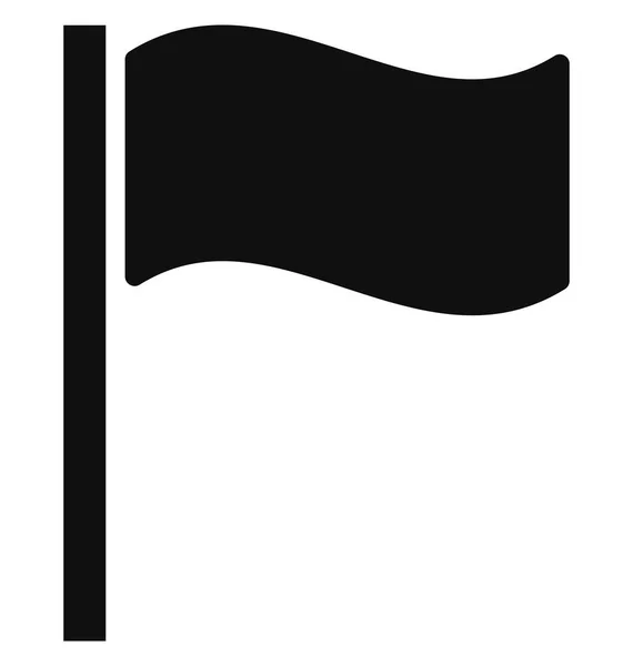 Знамя Гольфа Путешествие Изолированный Векторный Значок Который Можно Легко Изменить — стоковый вектор