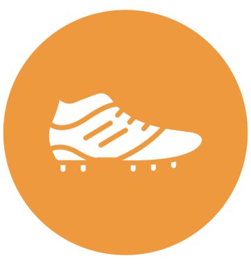 Ayakkabı, futbol izole edilmiş vektör simgesi kolayca değiştirilebilir ya da düzenlenebilir