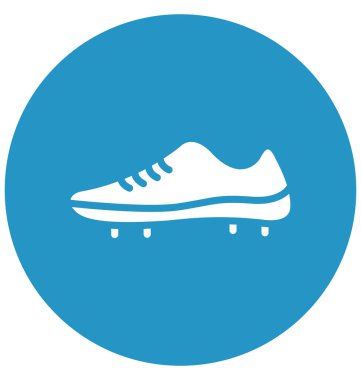 Atletizm ayakkabısı, ayakkabı izole edilmiş Vektör Simgesi Kolayca değiştirilebilir veya düzenlenebilir