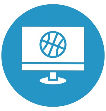 Çevrimiçi maç, futbol izole edilmiş vektör simgesi kolayca değiştirilebilir ya da düzenlenebilir