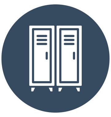 Dolap, mobilya İzole Vektör Simgesi Kolayca değiştirilebilir veya düzenlenebilir