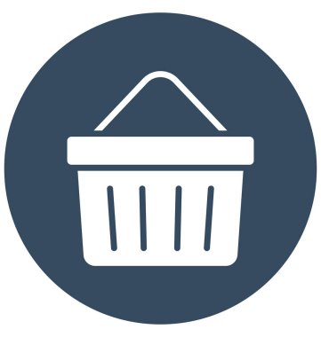 Sepet, sepet izole edilmiş vektör simgesi kolayca değiştirilebilir ya da düzenlenebilir