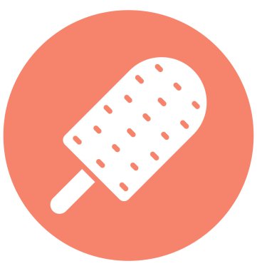 Donmuş, tatlı izole edilmiş vektör simgesi kolayca değiştirilebilir ya da düzenlenebilir