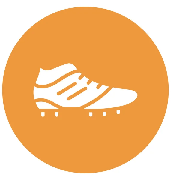 Chaussure Soccer Icône Vectorielle Isolée Qui Peut Être Facilement Modifiée — Image vectorielle