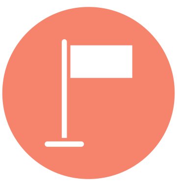 Hedef bayrak Kolayca değiştirilebilir ya da düzenlenebilir Vektör Simgesi