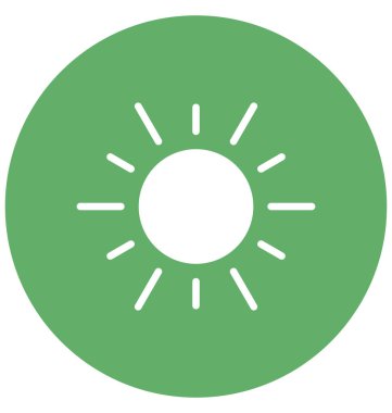 Parlak gün, parlaklık Kolayca değiştirilebilir veya düzenlenebilir Vektör Simgesi