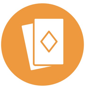 Kumarhane, kumarhane kartı izole edilmiş vektör simgesi kolayca değiştirilebilir ya da düzenlenebilir.