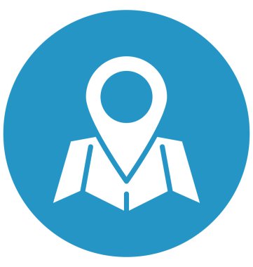 Konum işaretçisini, konumu pin kolayca değiştirilebilir veya düzenlenmiş izole vektör simge