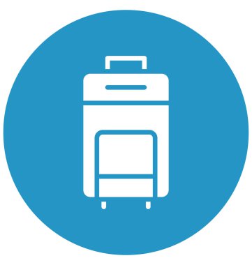 Çanta, bagaj İzole Vektör Simgesi Kolayca değiştirilebilir veya düzenlenebilir