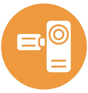 Cam, kamera izole edilmiş vektör simgesi kolayca değiştirilebilir ya da düzenlenebilir.