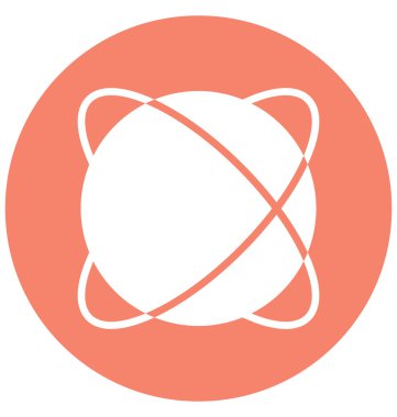 Kolayca değiştirilebilen ya da düzenlenebilen küresel, küreselleştirilmiş Vektör Simgesi