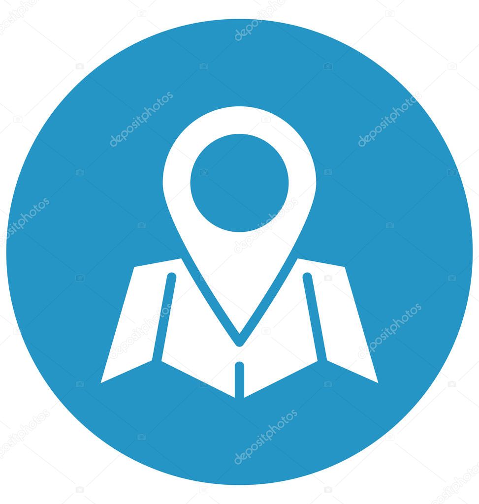 Location marker, location pin Isolated Vector Icon that can be easily modified or edited