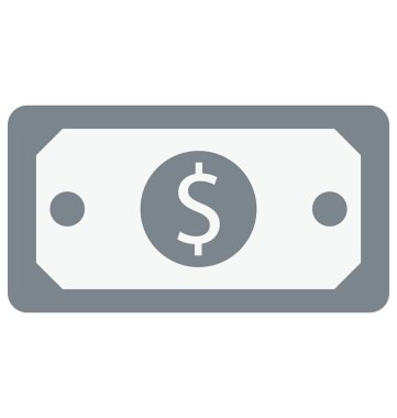 Kağıt para renk izole kolayca değiştirilebilir veya düzenlediğiniz vektör simge