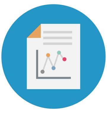 Grafik rapor renk izole kolayca değiştirilebilir veya düzenlediğiniz vektör simge
