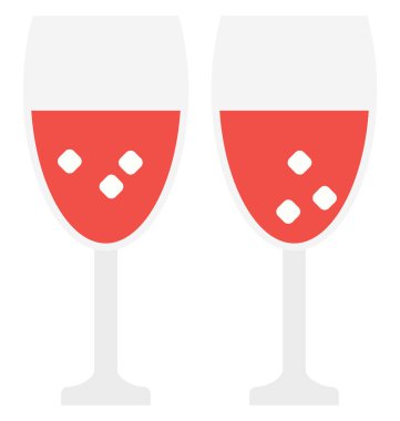 Kolayca değiştirilebilir veya düzenlediğiniz içki vektör simgesi