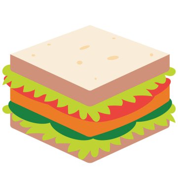 Pişmiş, ekmek kolayca değiştirilebilir veya düzenleme vektör simge