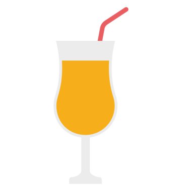  Kolayca değiştirilebilir veya düzenlediğiniz kokteyl vektör simgesi
