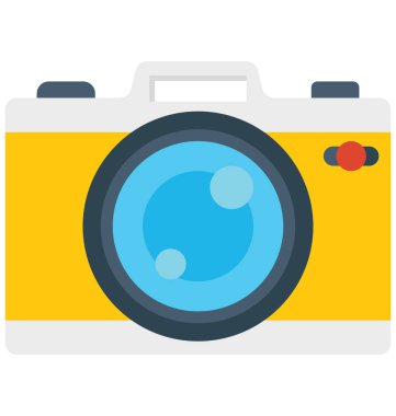 Kamera, aşk anları kolayca değiştirilebilecek vektör simge veya Düzenle