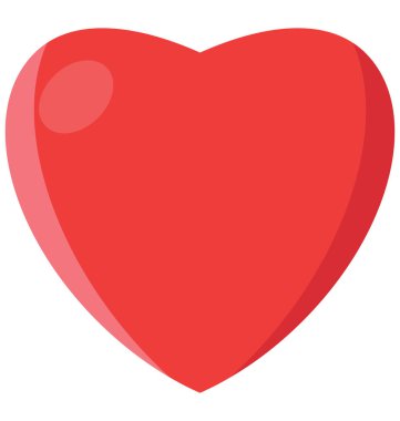 Kalp renkli vektör simgesi kolayca değiştirilebilir veya düzenlediğiniz