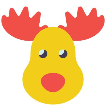 Ren geyiği renkli vektör kolayca değiştirilebilir veya Düzenle simgesini