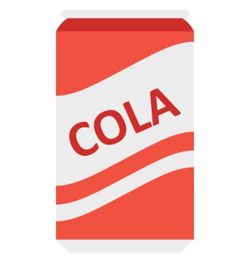 Cola konserve, teneke paketi kolayca değiştirilebilir veya düzenleme vektör simge