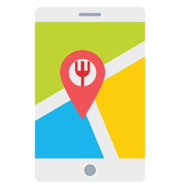 Vmobile konumu, harita PIN kolayca değiştirilebilir veya düzenleme vektör simge