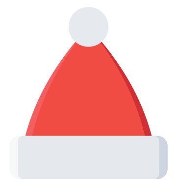 Santa Cap renkli vektör kolayca değiştirilebilir veya Düzenle simgesini