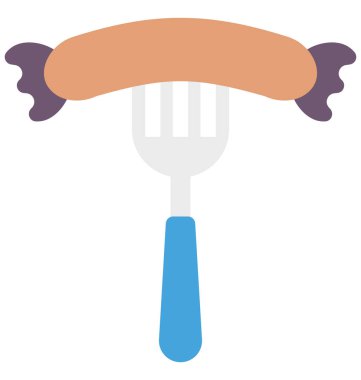 Hot Dog vektör simge kolayca değiştirilebilir veya düzenlediğiniz