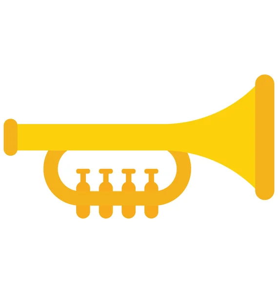 Saxophone Trumpet Vector Icon Can Easily Modified Edit — Stock Vector