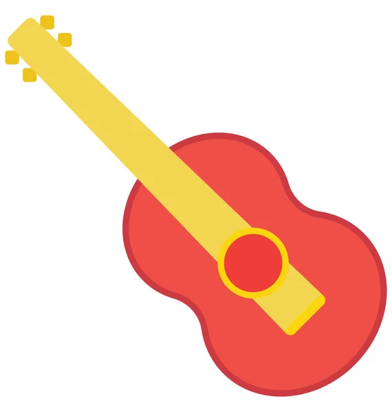 Chitarra Tasti Vector Icon Che Possono Essere Facilmente Modificati Modificati — Vettoriale Stock