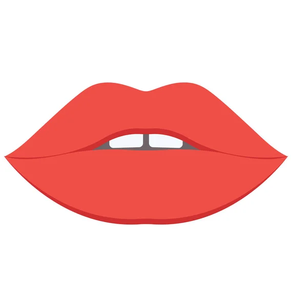 Lippen Vrouwelijke Lips Vector Icon Die Moeiteloos Kunnen Worden Gewijzigd — Stockvector