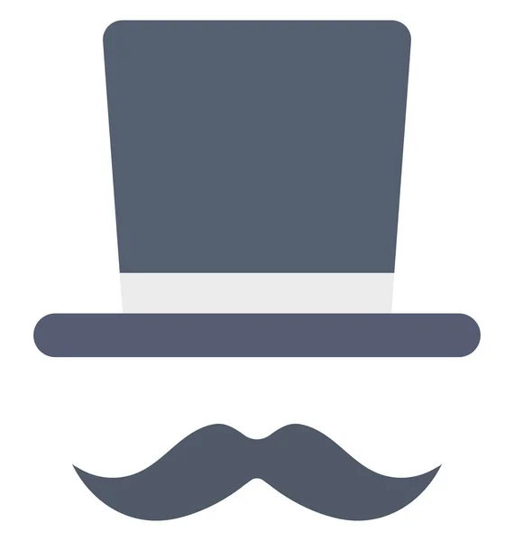 Hipster Mask Moustache Vector Icon Can Easily Modified Edit — Stock Vector
