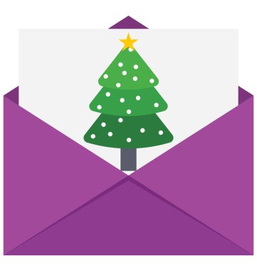 Noel kartı vektör simge kolayca değiştirilebilir veya düzenlediğiniz