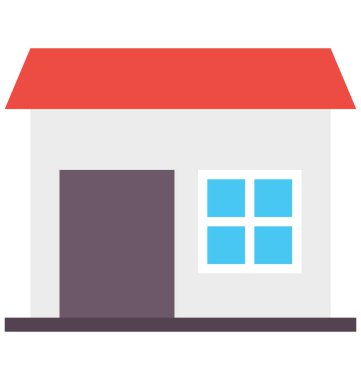 House renkli vektör kolayca değiştirilebilir veya Düzenle simgesini