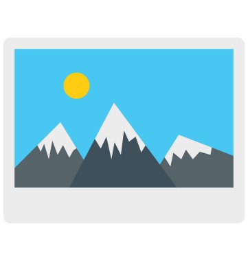 dağlar, tepe kolayca değiştirilebilir veya düzenleme vektör simge