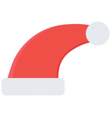Santa Cap renkli vektör kolayca değiştirilebilir veya Düzenle simgesini