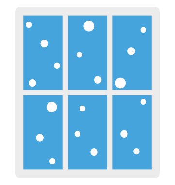 Kolayca değiştirilebilir veya düzenlediğiniz pencere vektör simgesi