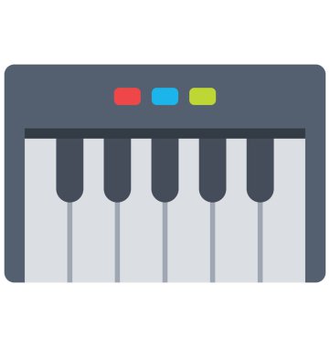 kuyruklu piyano, klavikord kolayca değiştirilebilir veya düzenleme vektör simge