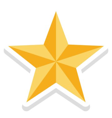 yıldız, dekorasyon yıldız kolayca değiştirilebilir veya düzenleme vektör simge