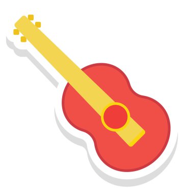 gitar, frets kolayca değiştirilebilir veya düzenleme vektör simge