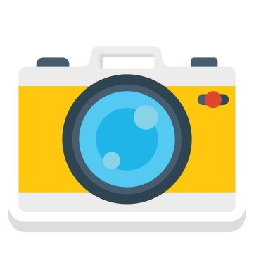 Kamera, aşk anları kolayca değiştirilebilecek vektör simge veya Düzenle