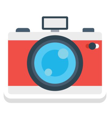 Kamera, aşk anları kolayca değiştirilebilecek vektör simge veya Düzenle