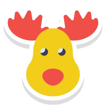 Ren geyiği renkli vektör kolayca değiştirilebilir veya Düzenle simgesini