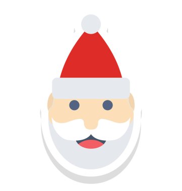 Noel Baba renkli vektör kolayca değiştirilebilir veya Düzenle simgesini