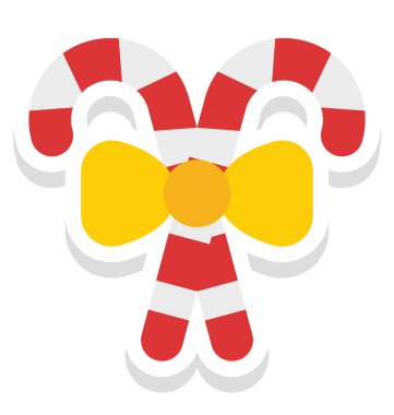 şeker kamışı, naneli şeker kolayca değiştirilebilir veya düzenleme vektör simge