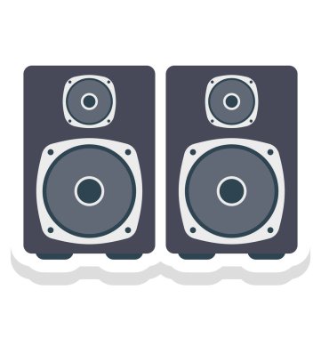 Hoparlör, kolayca değiştirilebilir veya düzenlediğiniz Woofer vektör simgesi